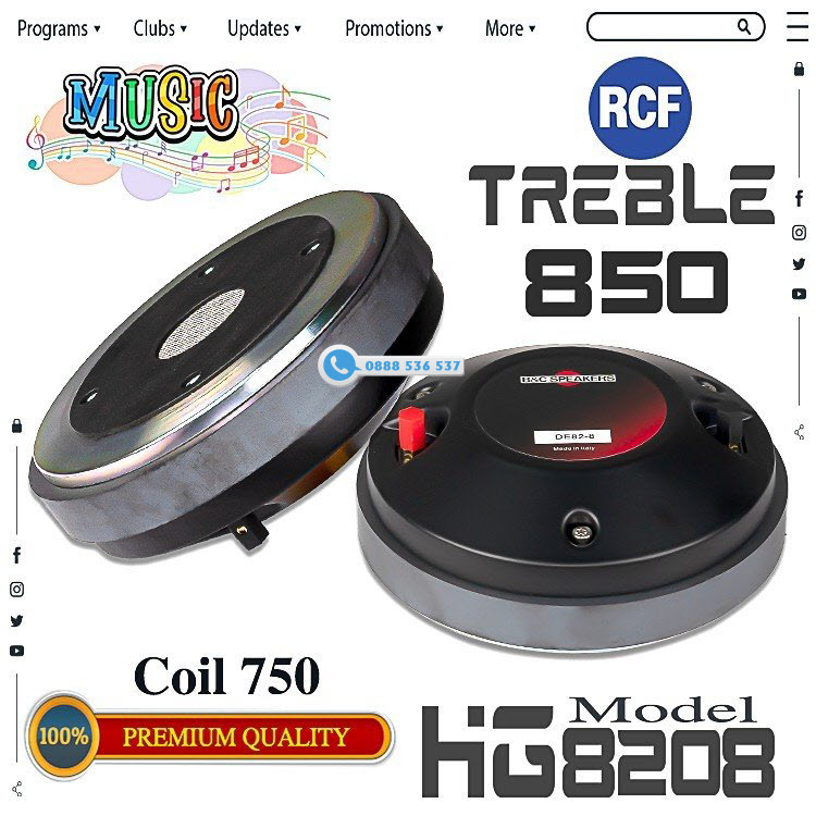 LOA TREBLE RCF 850 HG8208